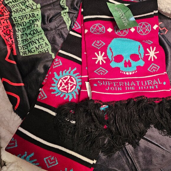 Supernatural Culturefly Fair Isle Scarf NWT - Picture 3 of 3